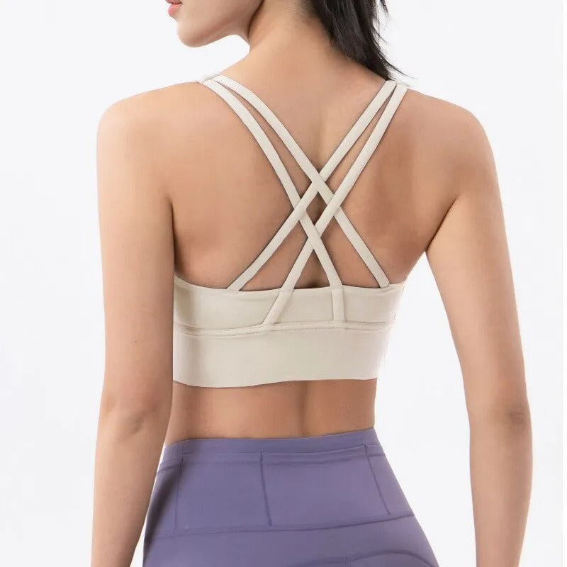 Hookless Cross-Back Sports Bra