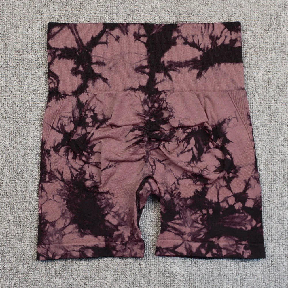 Tie-Dye Yoga Shorts