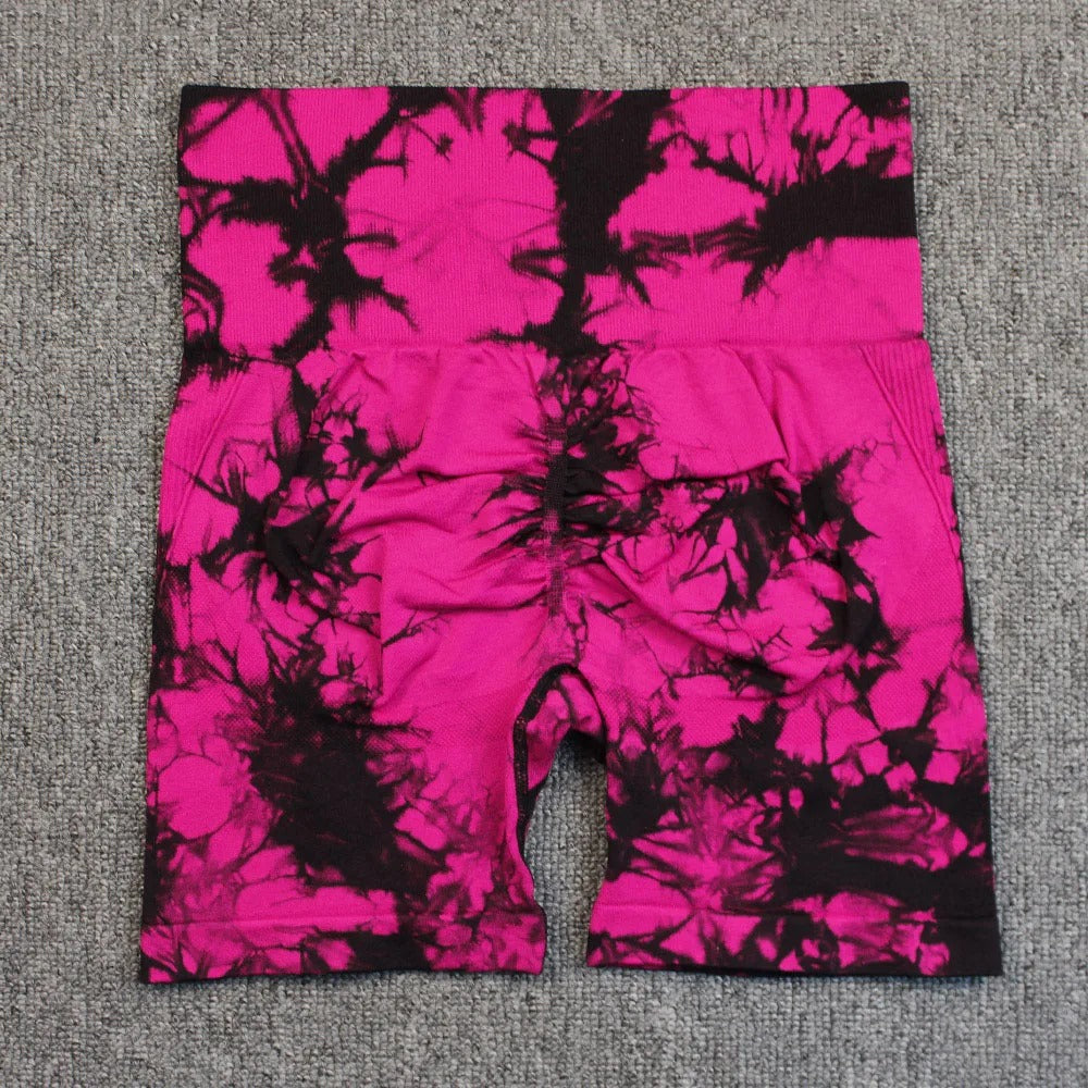 Tie-Dye Yoga Shorts