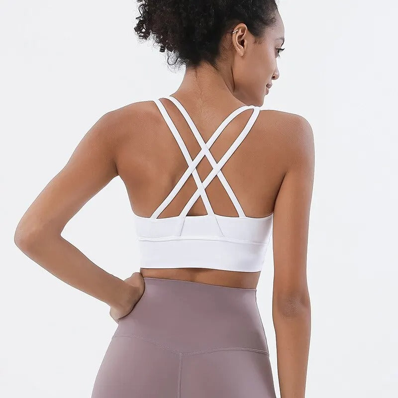 Hookless Cross-Back Sports Bra